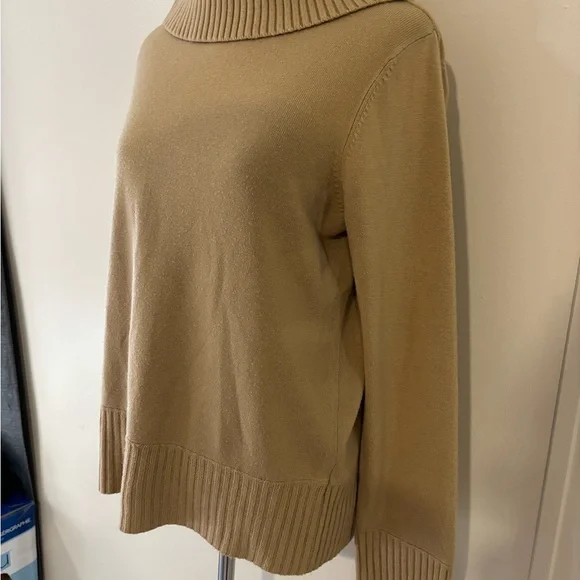 Josephine Chaus Camel Cowl Neck Sweater NWOT - Picture 3 of 4